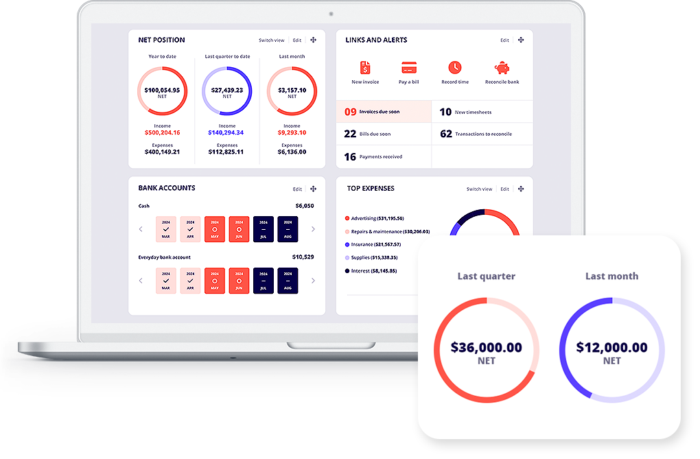 Laptop Mockup Accounting