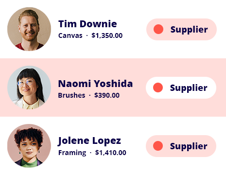 Projects Best Customers Suppliers Who are your best customers & suppliers? Projects makes it easy to track the costs of multiple clients and suppliers to each of your jobs. Available on the medium version for only $3/month more.